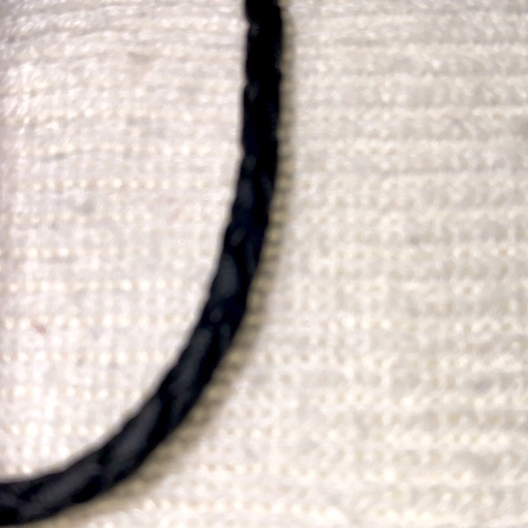 New NWOT Cowboy Cowgirl Black Cord Geometric Triangle Western Theme Bolo Tie - Picture 6 of 7